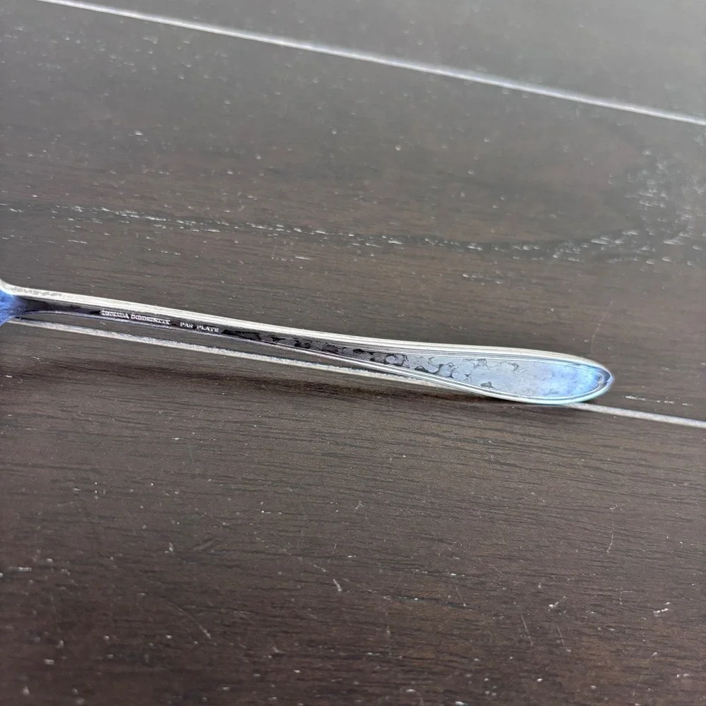 Oneida Community Par Plate | Bridal Wreath | Silverplate Cocktail Fork |‎ 1915